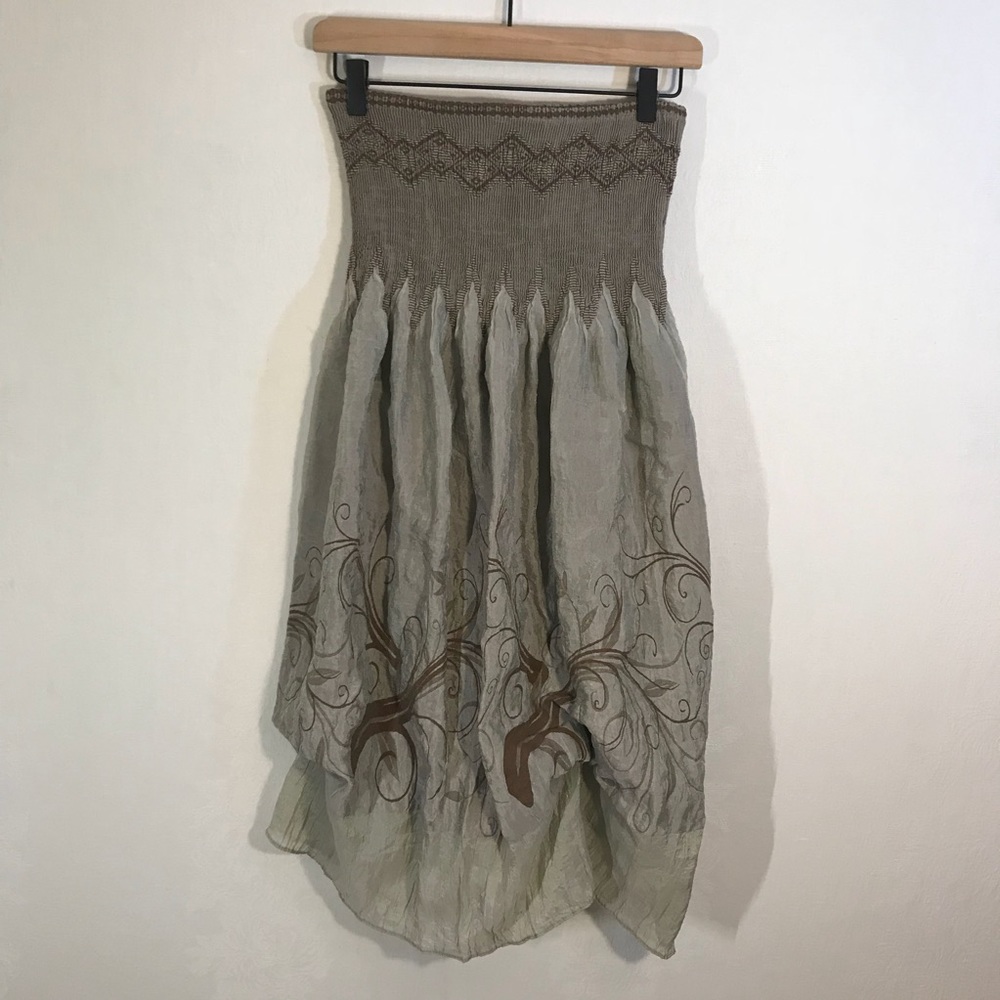 Lapis Boho Convertible Dress or Maxi Skirt